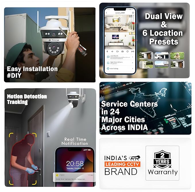 Secureye 4G/5G Dual Lens PTZ CCTV Defender Duo